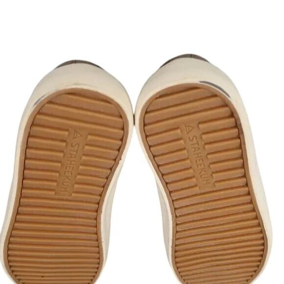 Staheekum Shoes Womens 8 Slip On Mule Sneakers Casual Lifestyle Taupe Faux Fur - Picture 5 of 12